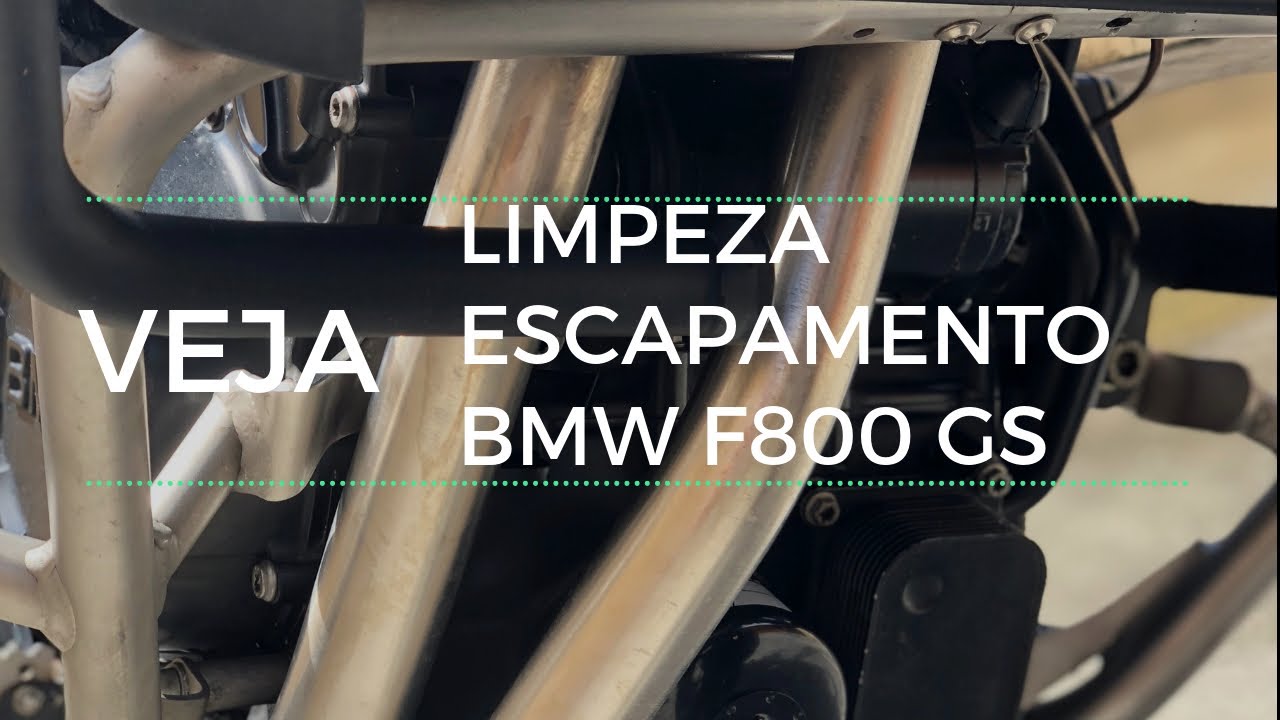 Limpeza do escapamento da BMW F800 GS Adventure