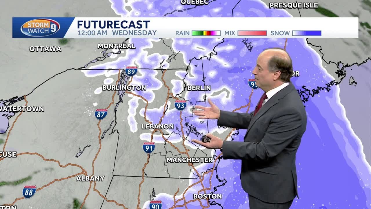Video: Sunny Wednesday with lingering snow showers in northern NH