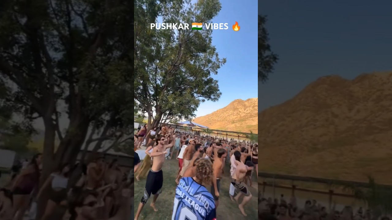 Crazy Dance floor vibes from Pushkar, Rajasthan. 🇮🇳 #goatrance #rave #holi  #psytrance #party