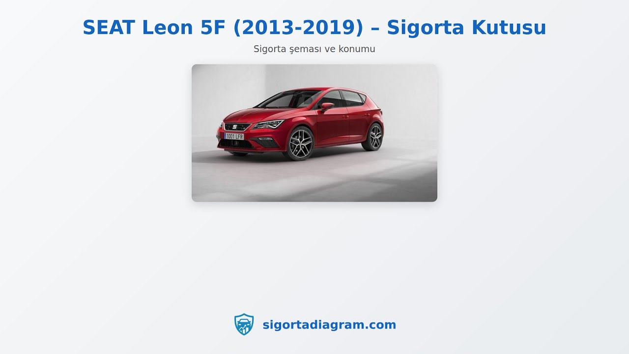 SEAT Leon 5F (2013-2019) – Sigorta Kutusu | sigortadiagram.com