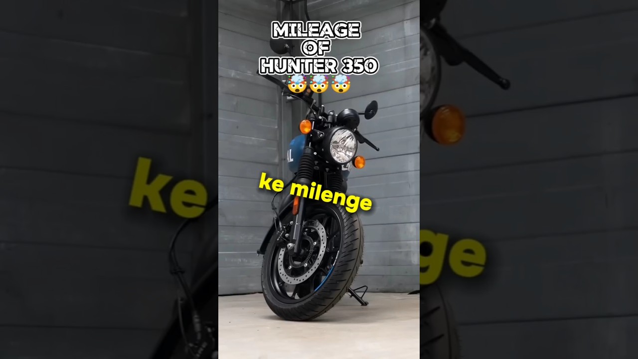 WHAT Mileage Can You REALLY Expect From Royal Enfield Hunter 350?#shorts #youtubeshorts #hunter350