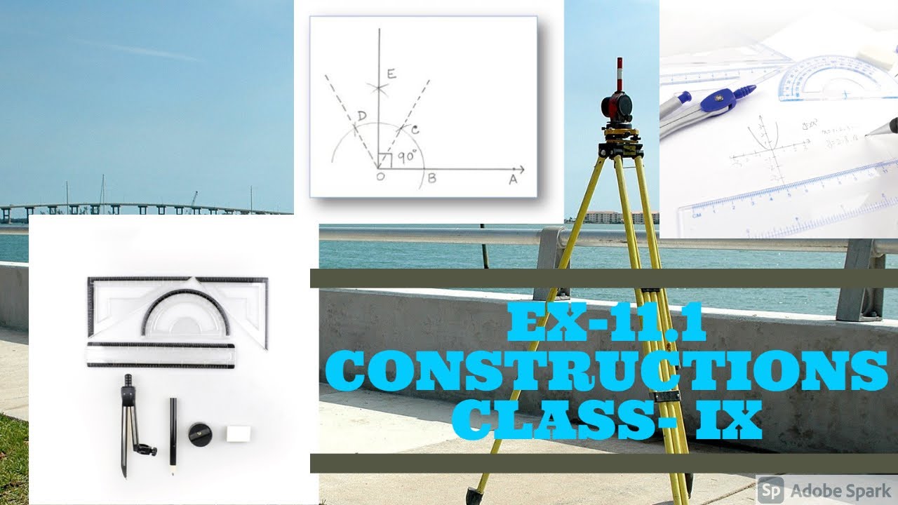 construction class 9 ex 11.1 | NCERT | CBSE | Question 1 | Defeat maths | Steps of construction