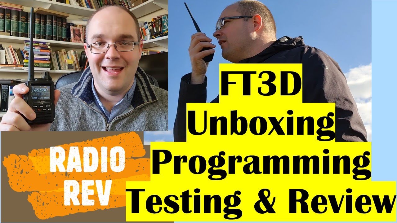 Yaesu FT3D - Unboxing - Programming without cable - Testing - Review - G5REV Ham Amateur Radio
