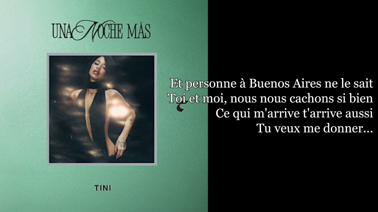 Una noche mas Tini Traduction