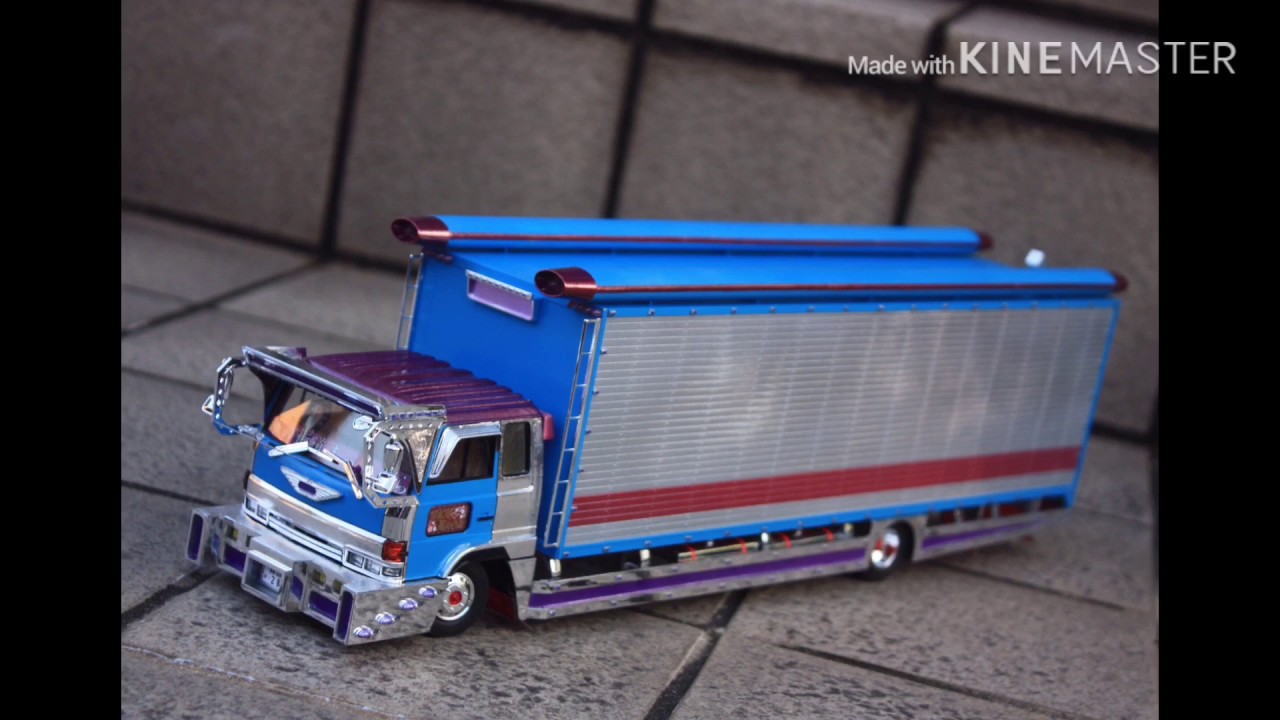 アオシマ 1/32 日野レンジャー オバケ4トン仕様 製作記 (デコトラ プラモデル) ※音量注意