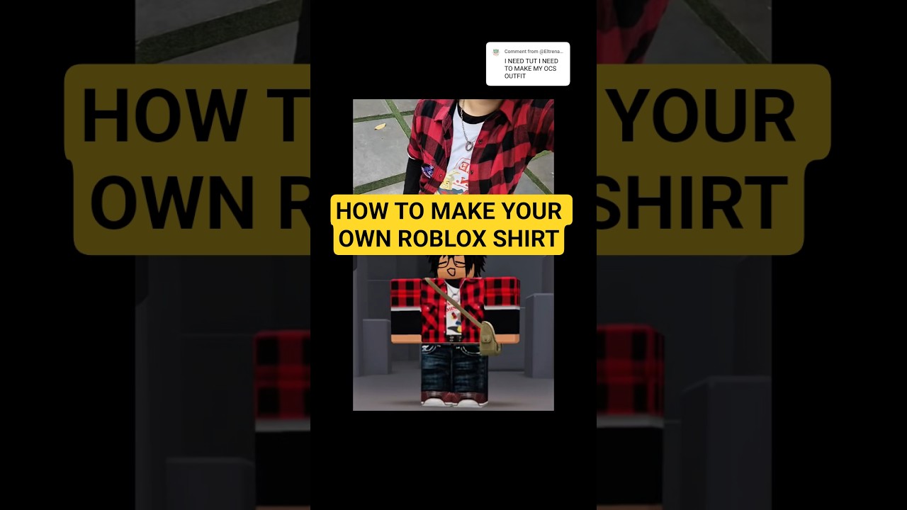 How to make your own Roblox shirt #Roblox #customshirt #tutorial #robloxavatar #robloxtutorial