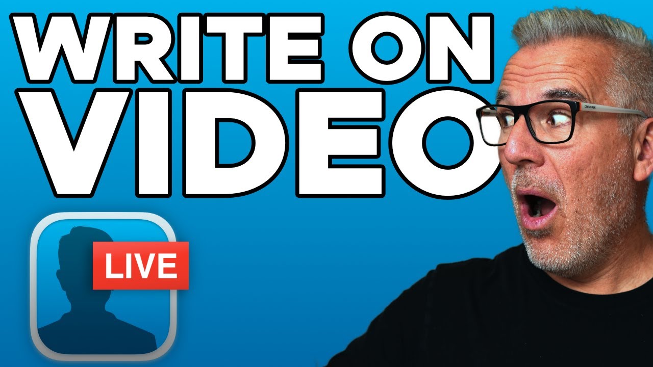 How to Write and Draw on Live Video!