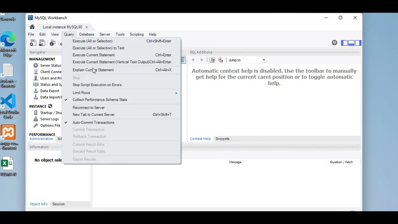 React Vite Express MySQL - part 2   getting familiar with MySQL Workbench environment