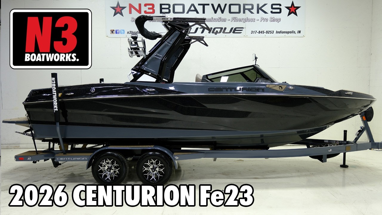 2026 Centurion Fe23 - Black Metallic - Walk Through || N3 Boatworks