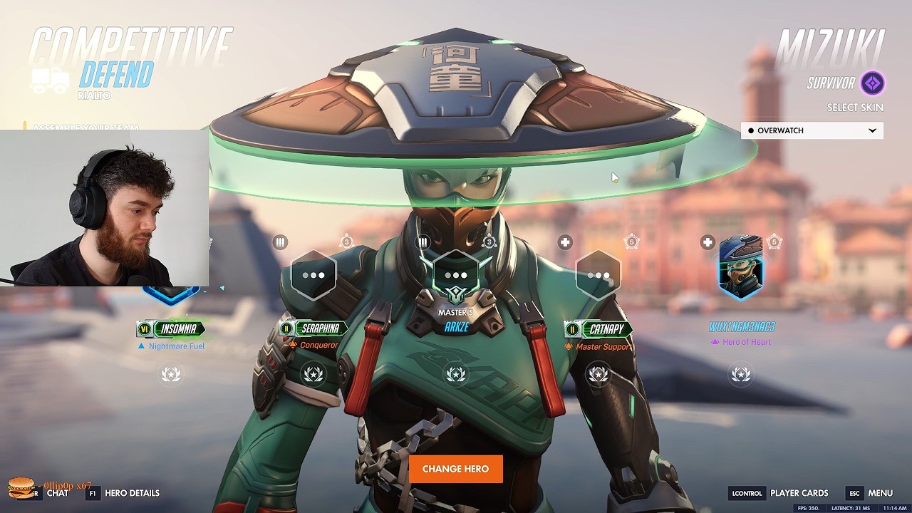 16K Heals! OP! MIZUKI is the new SUPPORT Overwatch hero - DAFRAN MIZUKI GAMEPLAY