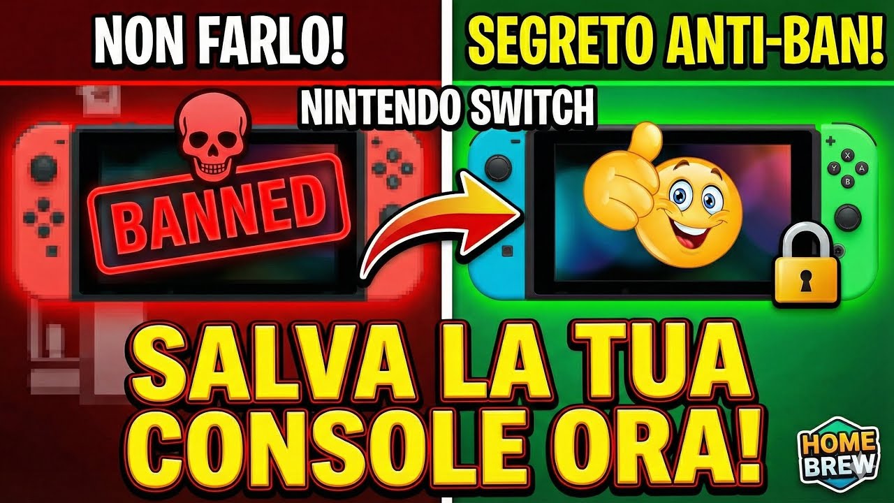 MODIFICA NINTENDO SWITCH HOMEBREW - BAN, COME EVITARLO #nintendo #nintendoswitch