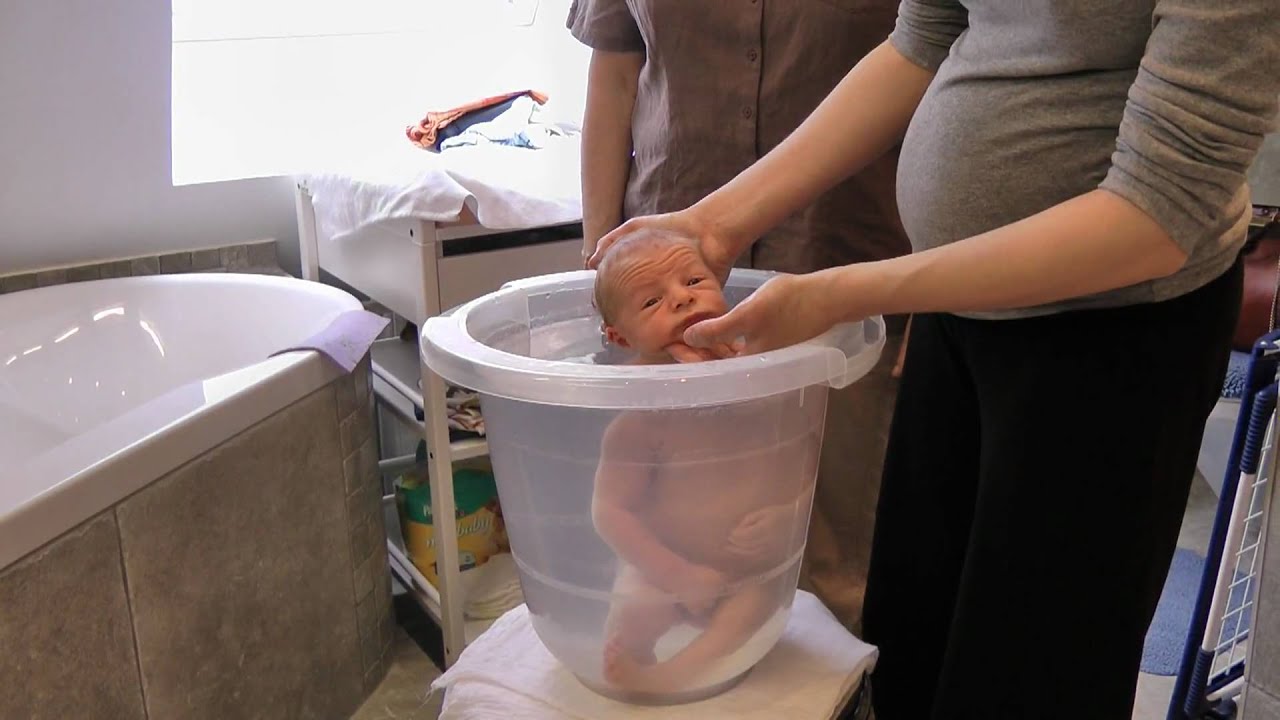 JJ enjoys his Tummy Tub