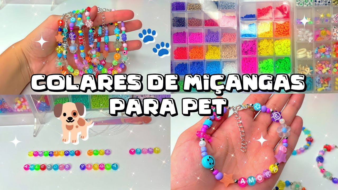 EMPREENDEDORA: ENCOMENDA DE COLARES PET COM MIÇANGAS ⚡