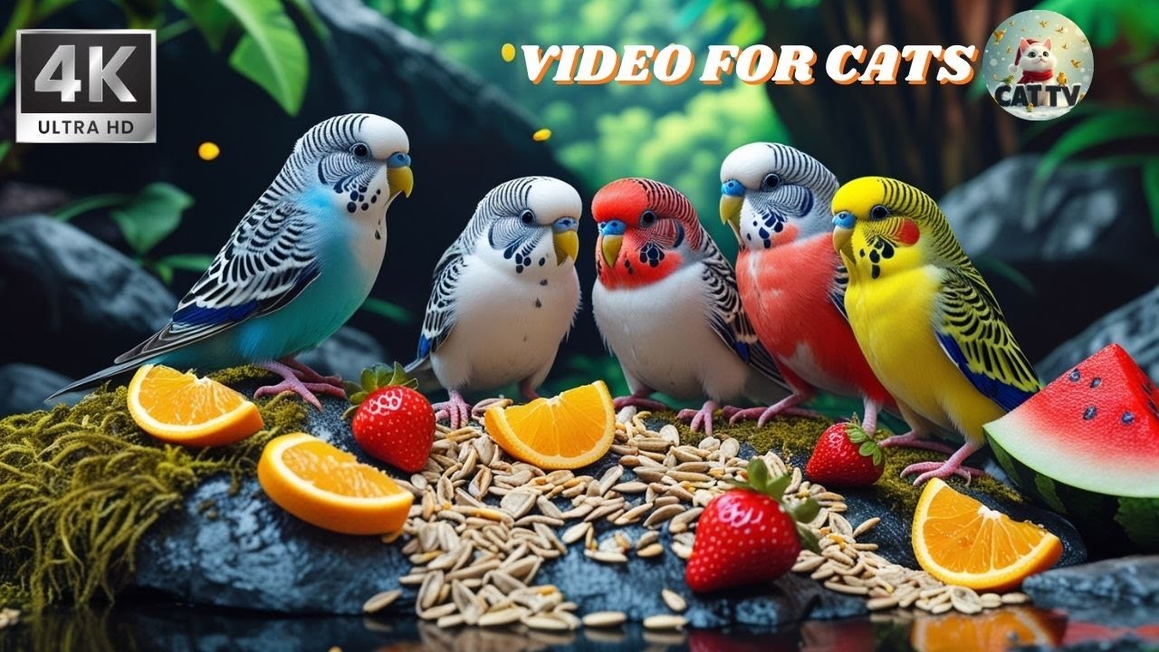 Cat TV | Cats Watching Hidden Bird Secrets | Relaxing 4K HDR 😺🐦