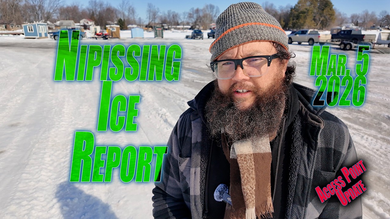 Nipissing Ice Report - Mar 5, 2026  - Access Point Update Pressure Crack Warning
