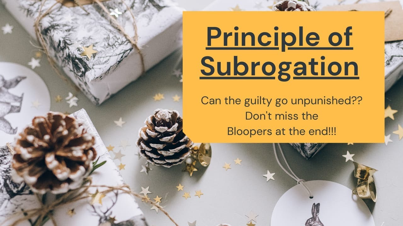 Principle of Subrogation