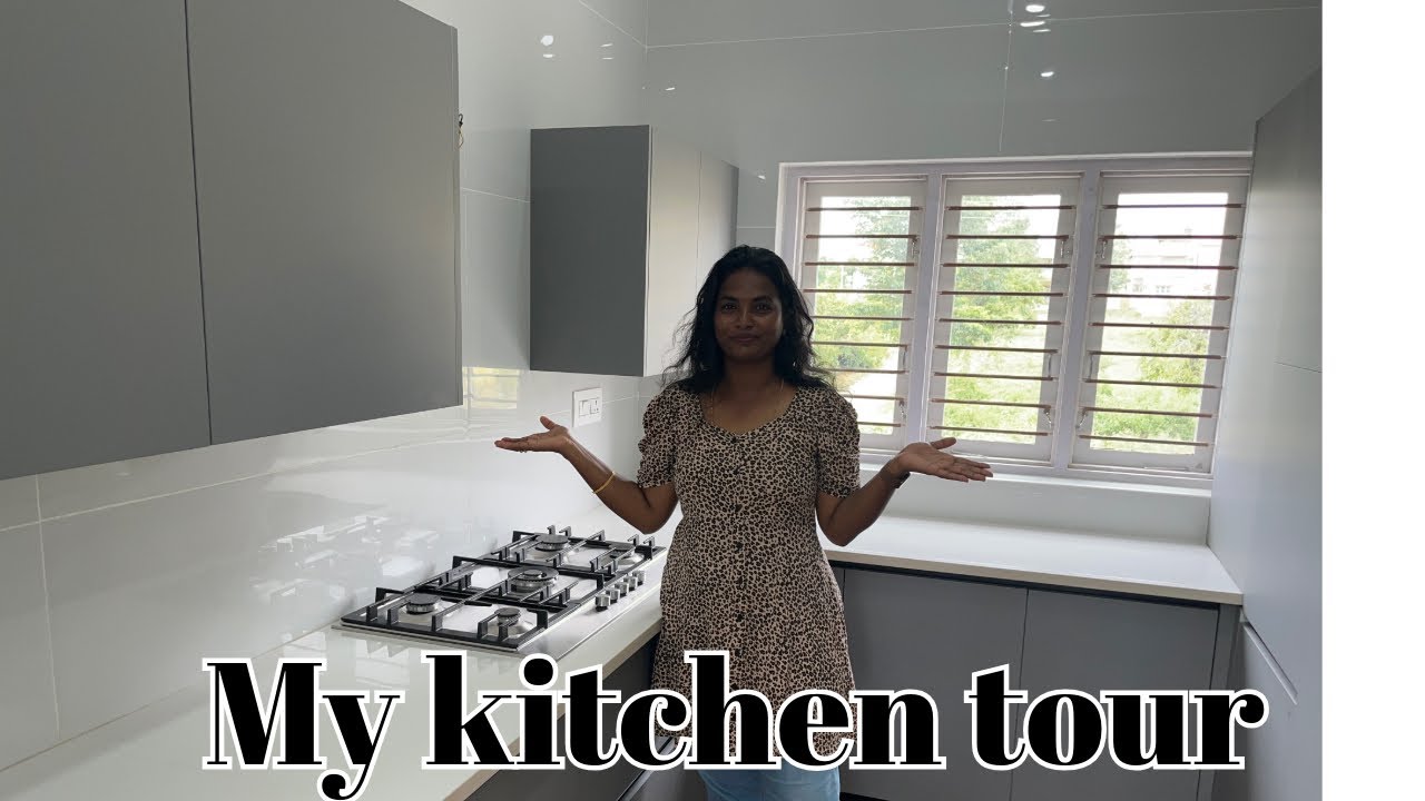 நம்ம புது கிச்சன் kitchentour /My dream kitchen ￼empty tour / my indian dream  kitchen tour