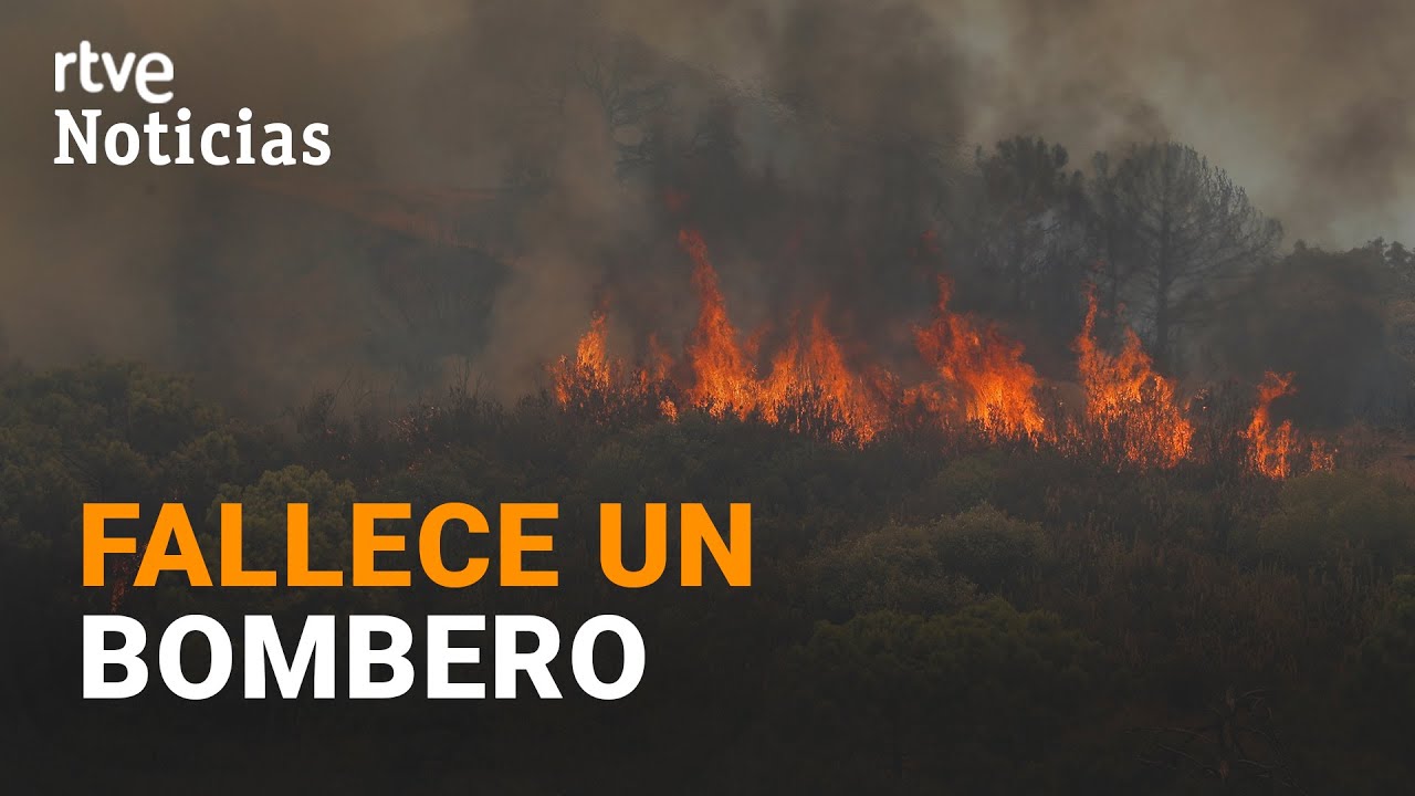 Muere un bombero en el INCENDIO DE MÁLAGA que ha obligado a desalojar a más de 900 personas | RTVE
