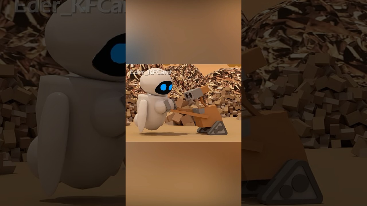 When Wall-e Meets Hot Eve #walle #disney #pixar