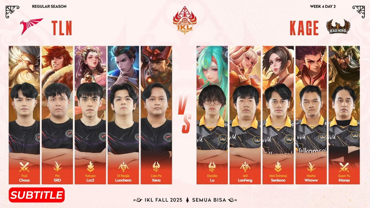[VOD] Kagendra vs Talon | Game 1 | IKL Fall 2025 | Week 4 Day 2