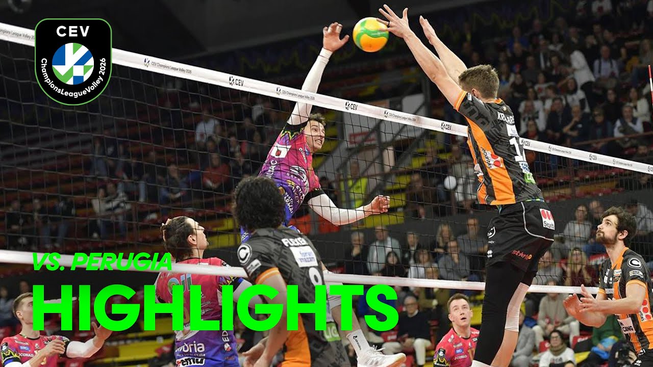 HIGHLIGHTS | Sir Sicoma Monini Perugia vs. BR Volleys | Champions League 25/26