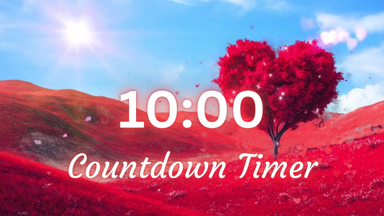 10 Minute Valentine Timer ❤️ Calm Romantic Piano & Love Ambience