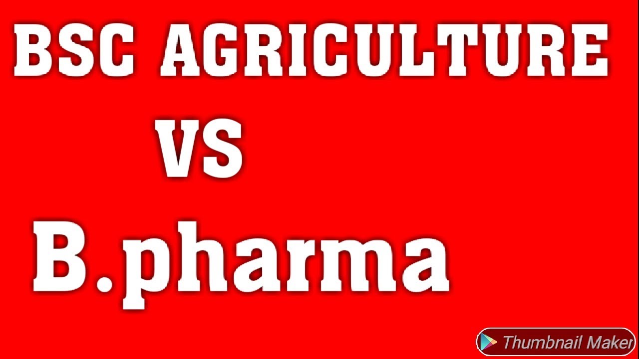Bpharma Vs. Bsc agriculture Salary Scope in India| Must watch it&pound;