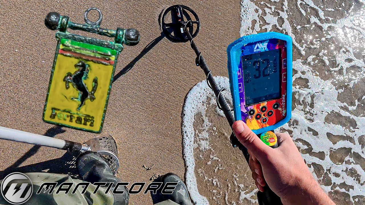 🎯 TROVO un CIONDOLO FERRARI in SPIAGGIA! | Metal Detecting con Minelab Manticore