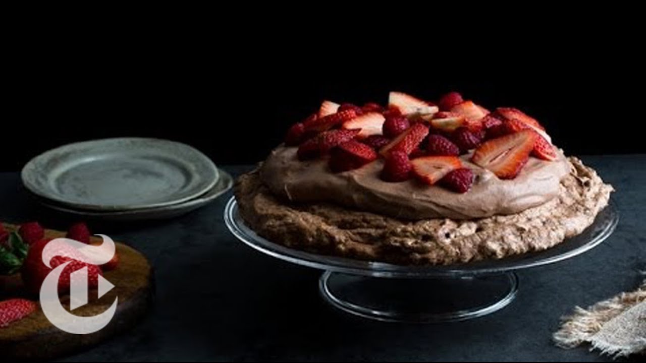 Chocolate Pavlova with Chocolate Mousse | Melissa Clark Recipes | The New York Times