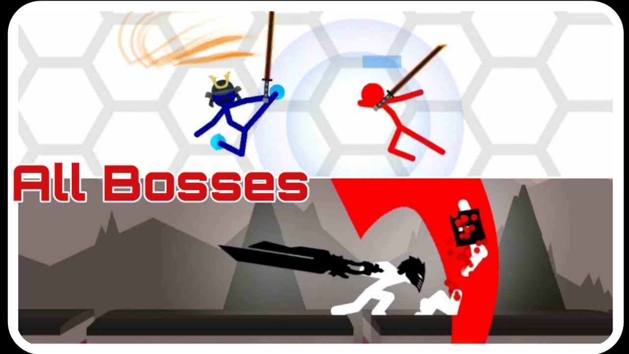 ALL BOSSES STICKMAN PROJECT AND STICK FIGHT SHADOW WARRIORS