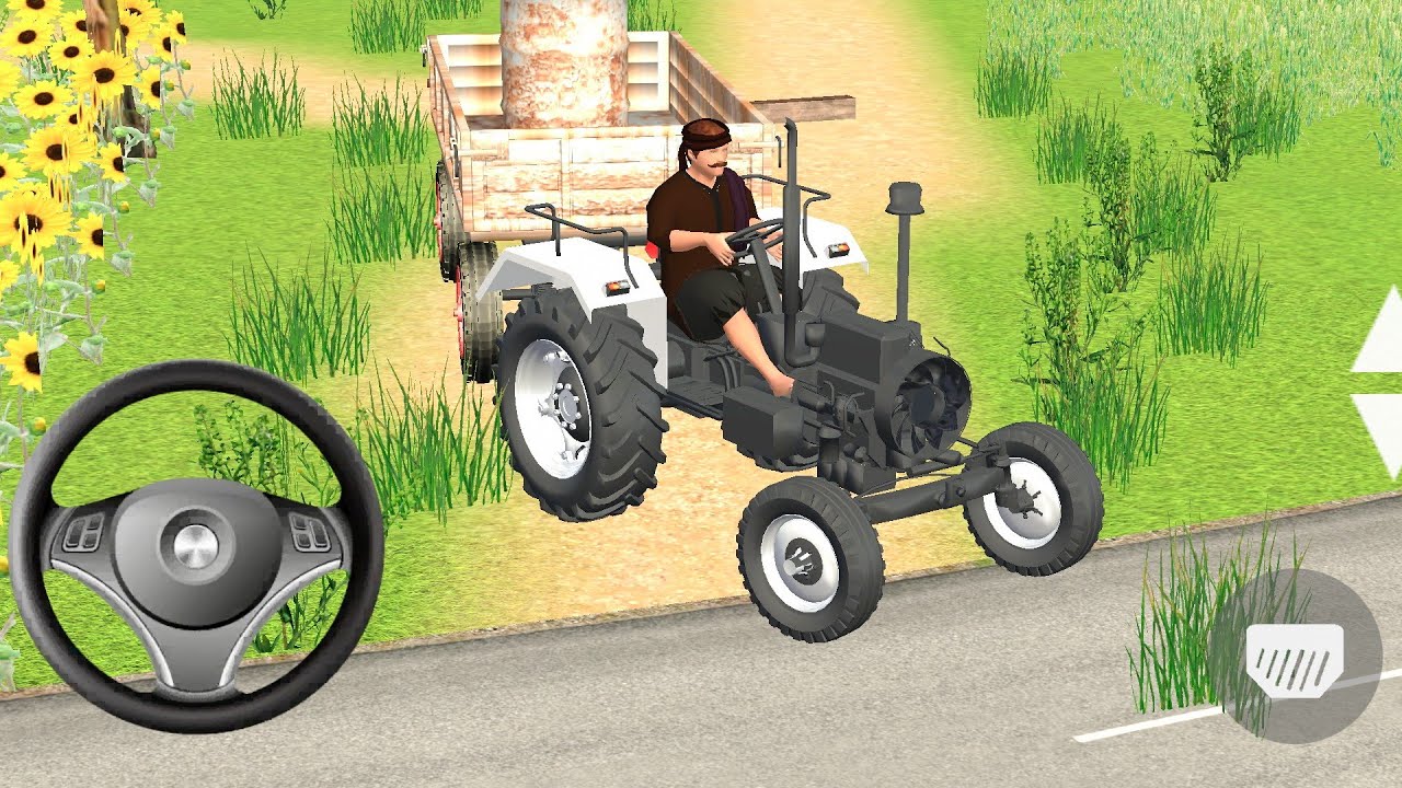 Indian tractor simulator 3d gameplay // tractor wala game video // Android gameplay malayalam