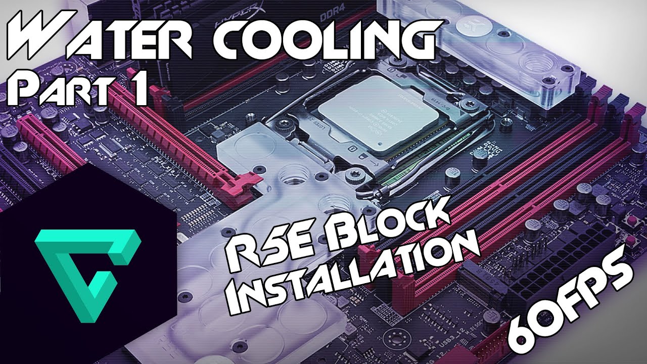 TJ11 Water Cooling - R5E Block Installation [HD] [M] [60FPS]