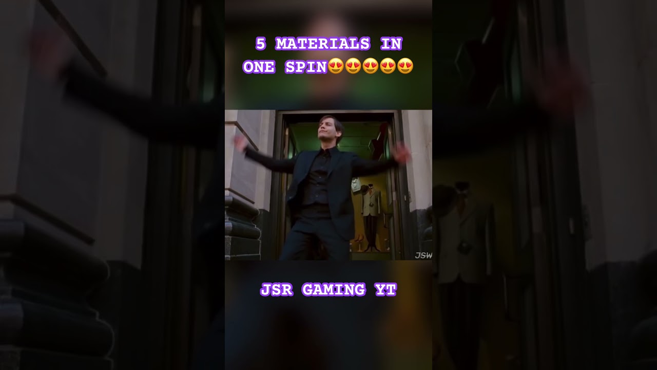 5 Materials in One Spin😳😳 First time in BGMI #bgmi #jonathan #shorts