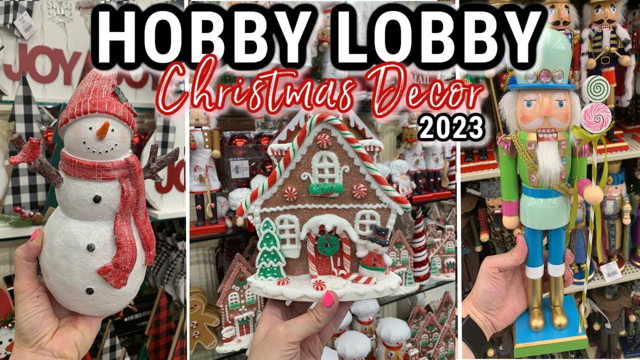 HOBBY LOBBY CHRISTMAS DECOR 2023 | Hobby Lobby Shop with Me Christmas 2023 | Christmas Decor 2023