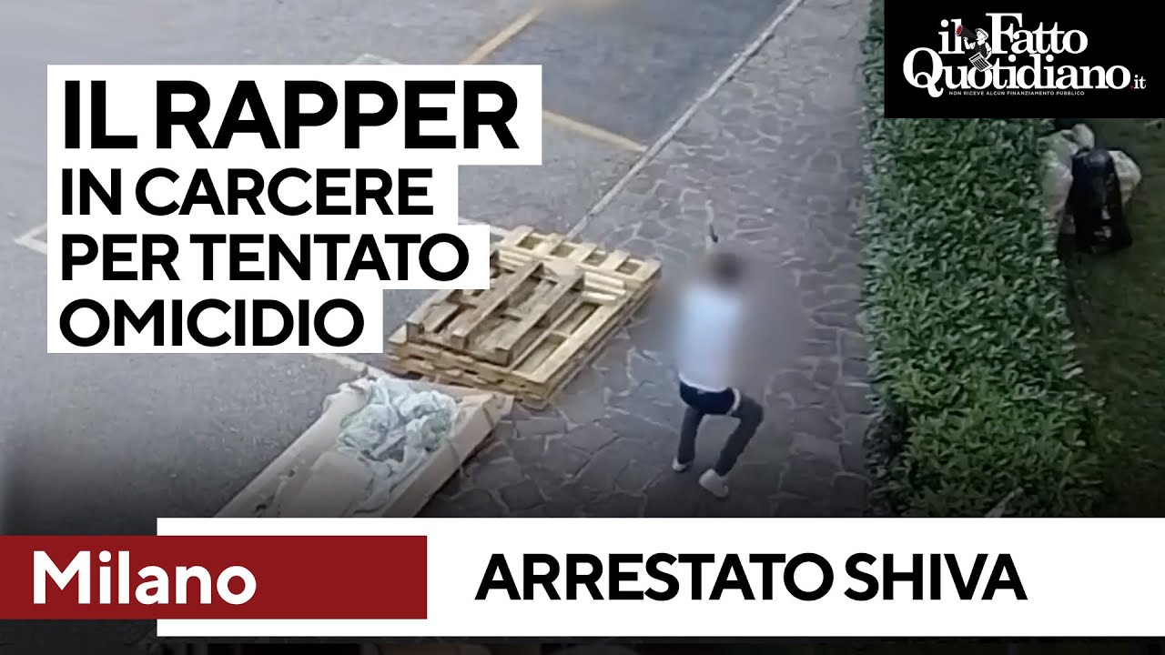 Arrestato il rapper Shiva per tentato omicidio: il video della sparatoria contro due giovani