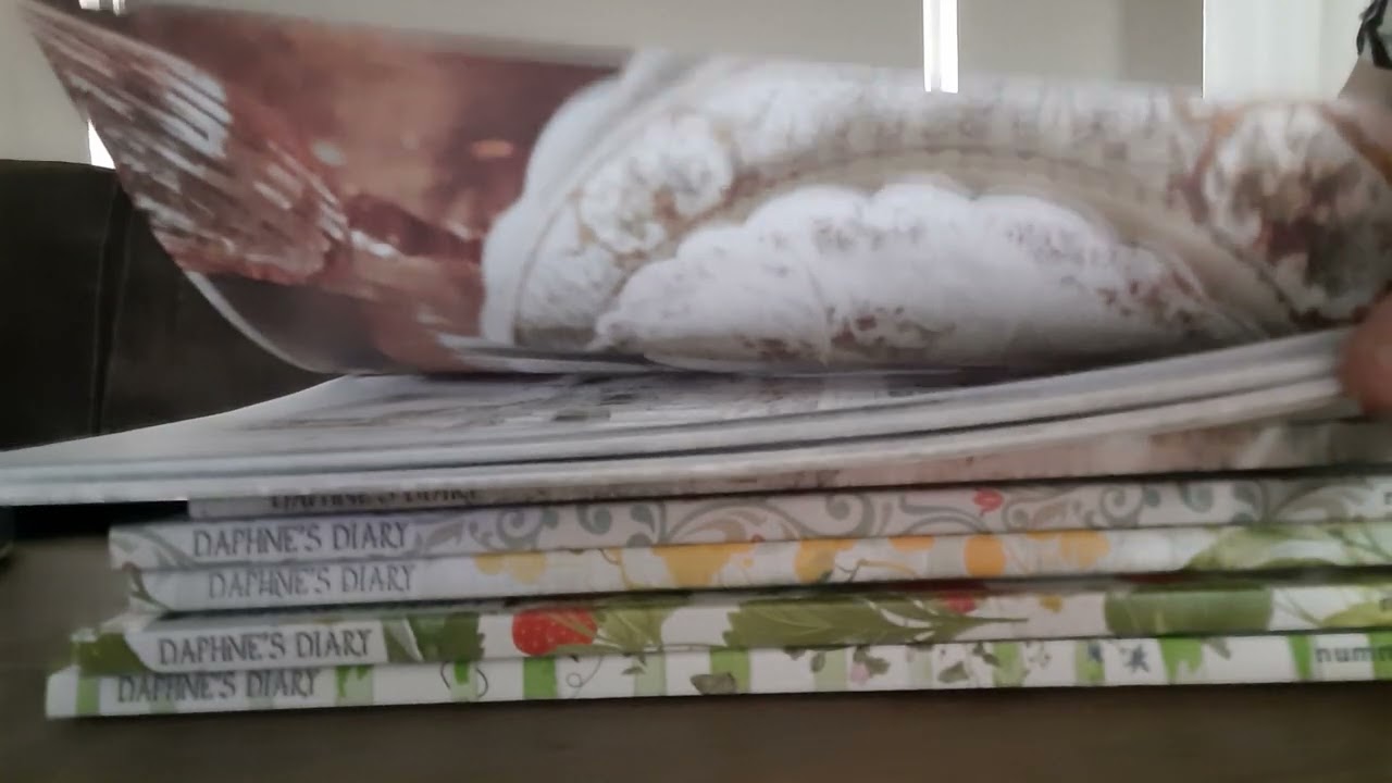 ASMR pageturning  ON REQUEST  daphne 's diary magazines