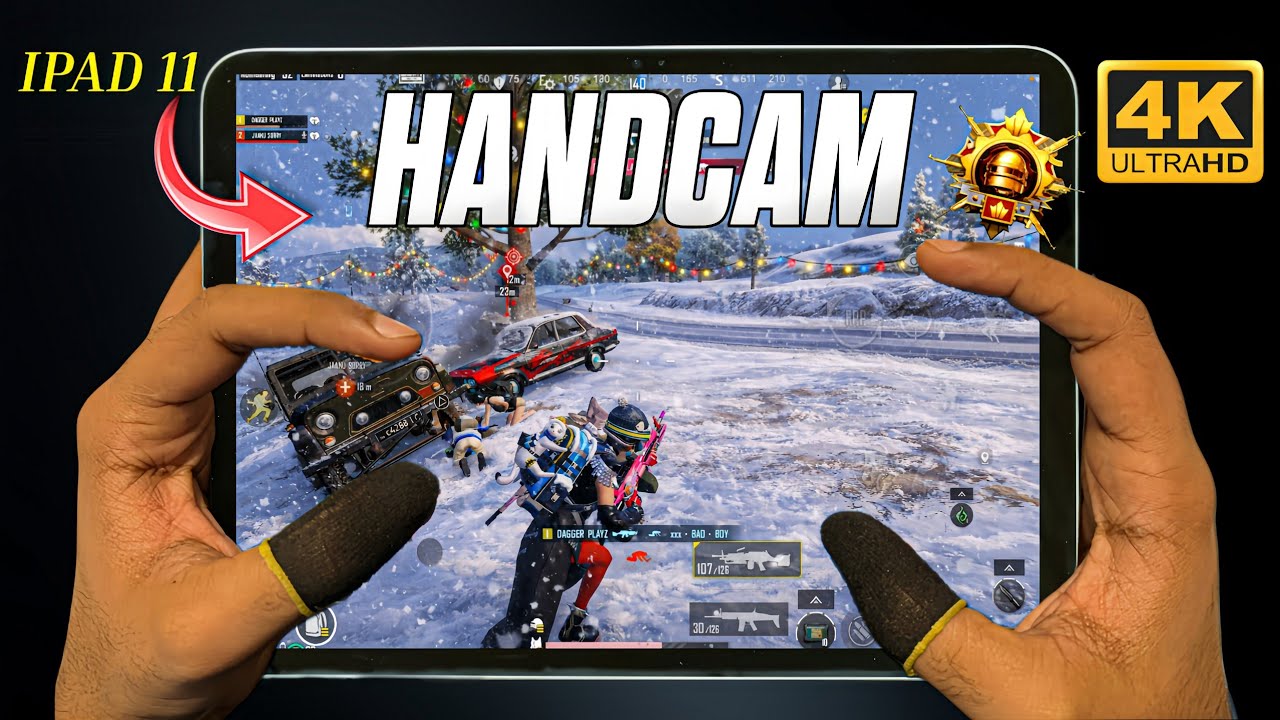 iPad 11 A16 😍 BGMI HANDCAM Smooth + 60 FPS 🔥 pubg test / Gameplay/ Best sensitivity