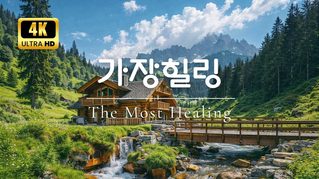 생각을 비우는 힐링 피아노 음악 🎹 불안·스트레스 해소 | 명상·수면·아침 휴식 4K