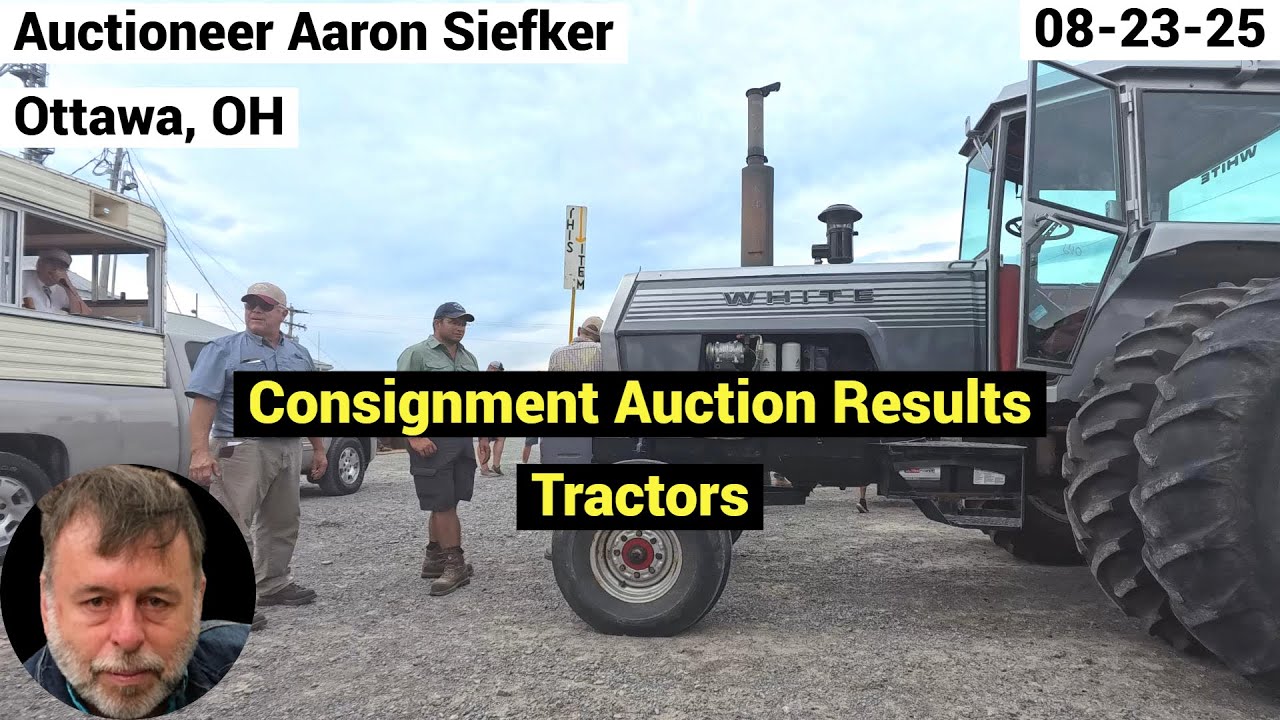 Auction Results - Auctioneer Aaron Siefker Selling Tractors - 08-23-25
