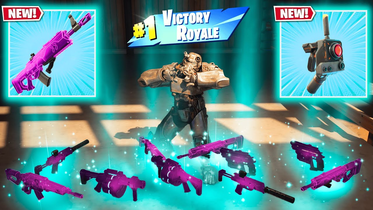 T-60 POWER ARMOR + PULSE RIFLE vs NEW MEDALLIONS & MYTHICS CHALLENGE (Fortnite Chapter 6 Season 4)
