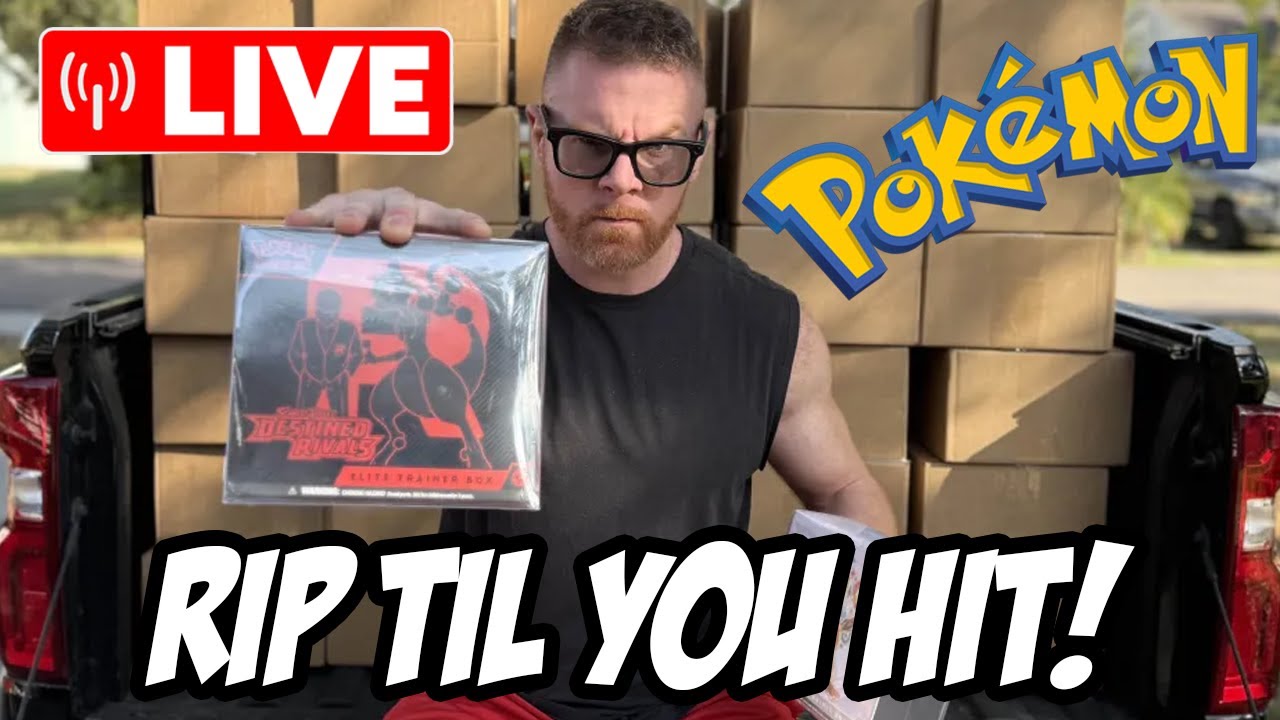LIVE Pokemon RIP TIL YOU HIT! Booster Box + ETB BOUNTIES! Rip N Ship!