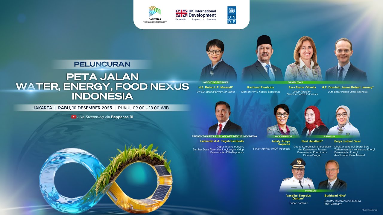Peluncuran Peta Jalan Water, Energy, Food Nexus Indonesia