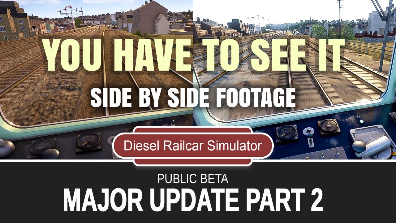 MAJOR Update part 2. Westford Map. BIG differences - BETA Graphics & Map  - Diesel Railcar Simulator