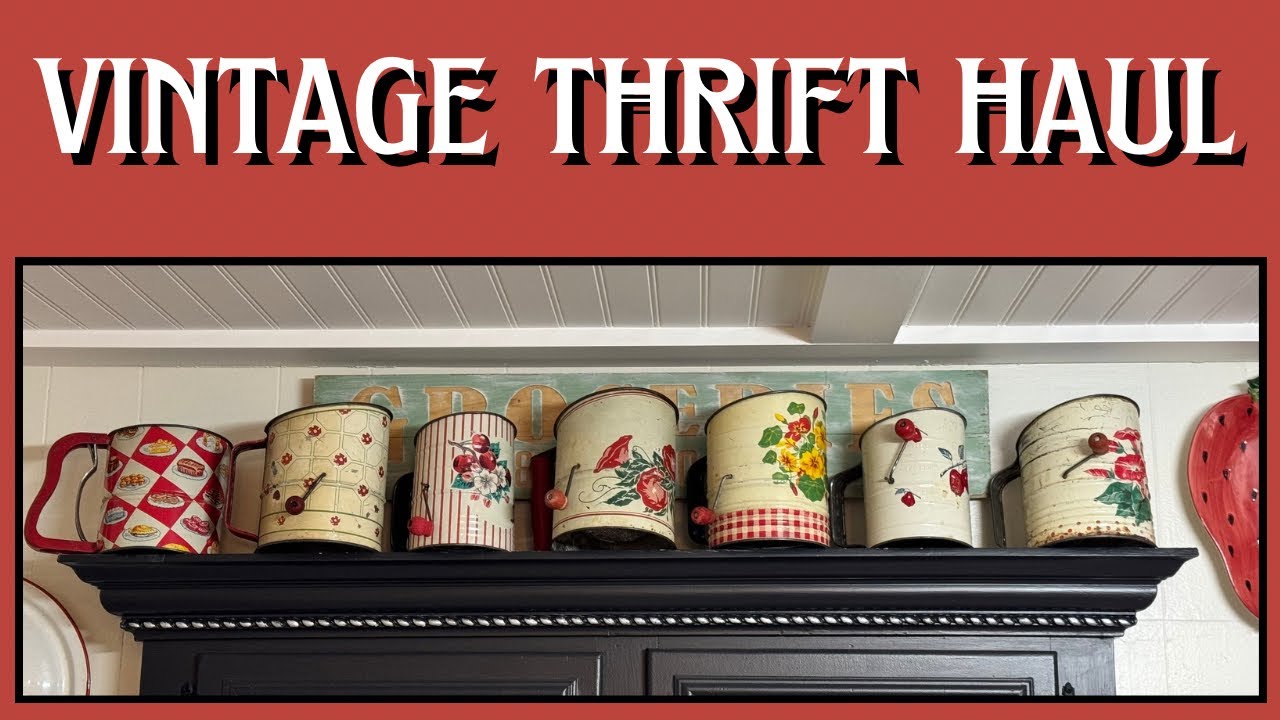 Vintage Thrift Haul with a mix of newer pieces