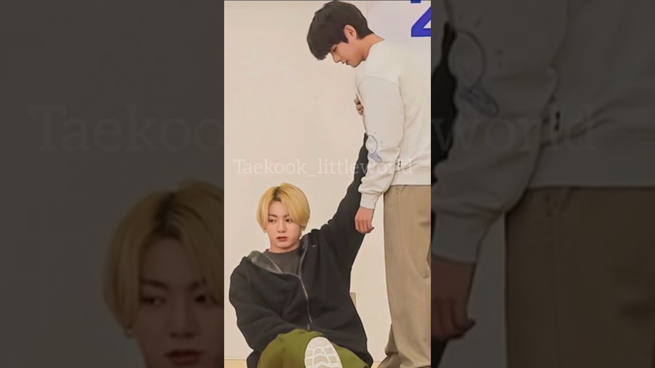 Taekook cute moments @TaekookLittleWorld-q6v #taekook #bts #ytshorts #apt #trending #music #vkook