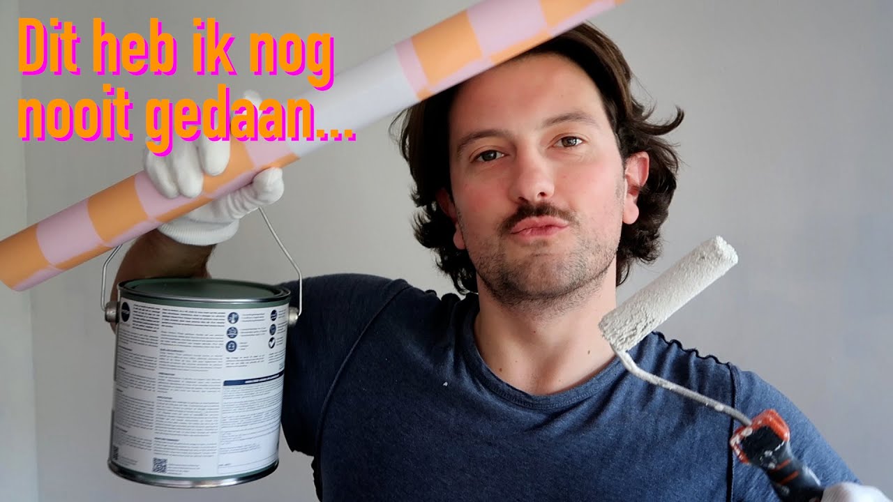 HOME MAKE OVER! part 3 | behangen, verven, lampenkap maken | DOOK #250