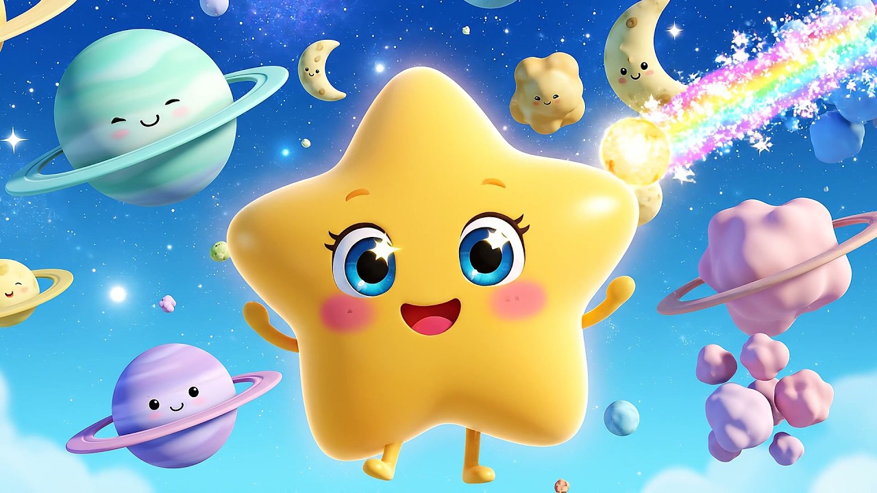 Twinkle Twinkle Little Star The Galactic Adventure | Space Songs & Bedtime Rhymes