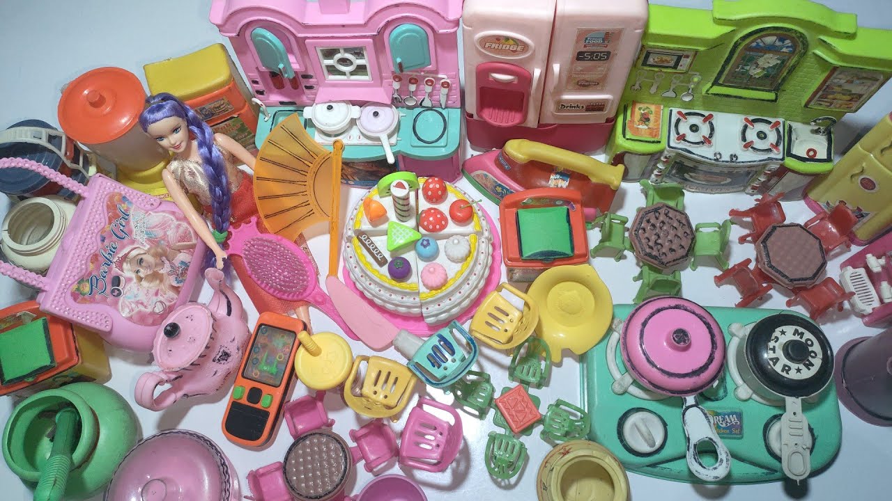 Satisfying video | Birthday Cake | Plastic toy Collection | Mini Cooking Toy
