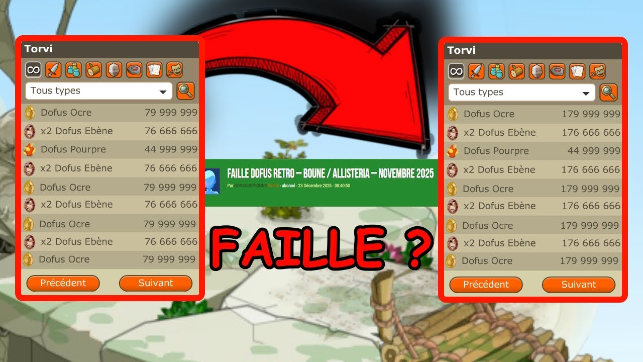 OK MY BAD Y'A PEUT ETRE EU UNE FAILLE - DOFUS RETRO