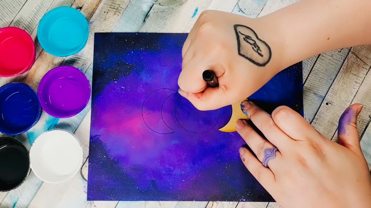 Moon Phases Painting